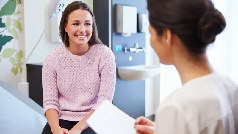 Woman with autoimmune disease getting functional medicine lab tests